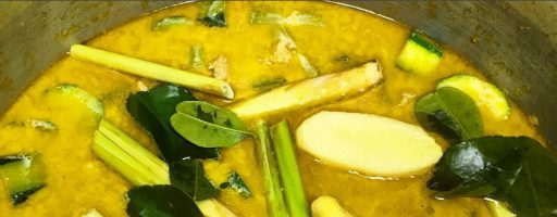 Poulet curry vert coco